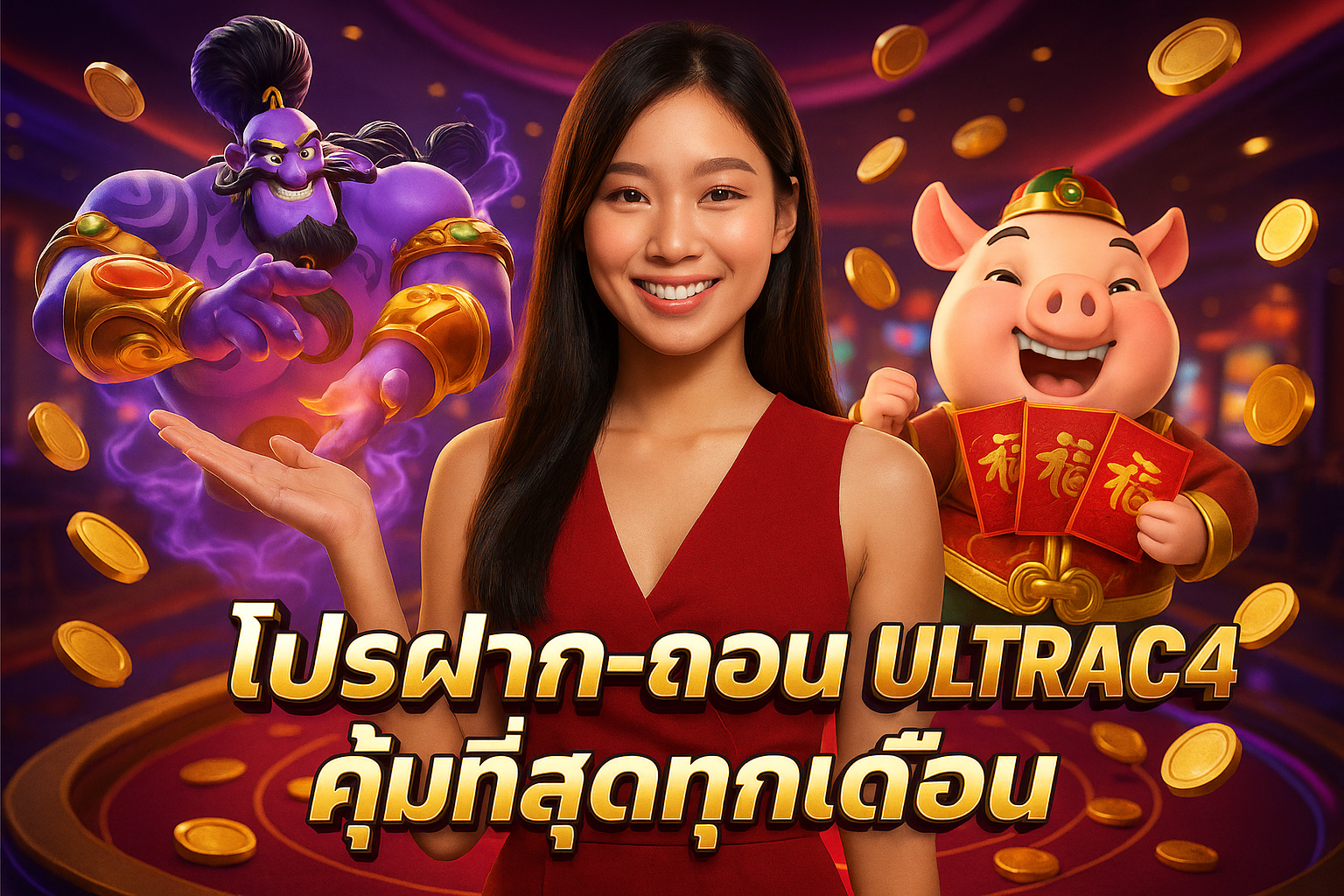 โปรฝาก-ถอน ULTRAC4 คุ้มที่สุดทุกเดือน